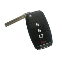 WFMJ Remote 4 Buttons Smart Key Case Chain Fob Shell for 2013 2014 Kia Sorento Carens Fob No Chip (Only Key Shell)