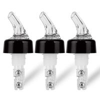 Automatic Measured Bottle Pourer - Pack of 3, 1 oz (30 mL) Quick Shot Spirit Measure Pourer Drinks Wine Cocktail Dispenser Home Bar Tools - PORE0016 (3)
