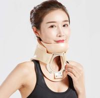 FGSJEJ Unisex Household Neck Support, Breathable and Comfortable Neck Artifact, Cervical Vertebra fixator, Adult Neck Soothing Pressure Supports,M,L,XL (Color : Natural, Size : S)