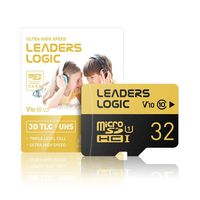LeadersLogic Mobile microSDHC Card with SD Adapter 32GB UHS-1 U1 Class 10 VSC 10