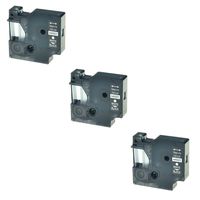 SuperInk 3PK White on Black Label Tape Compatible for DYMO D1 45021 (1/2Inch x 23Feet) LabelManager 120P 210D 260P 360D 420P Series Printer