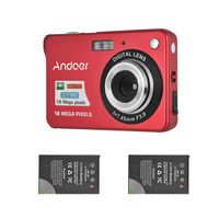 Andoer Mini Digital Camera with 2pcs Rechargeable Batteries 720P HD 8X Digital Zoom Anti-Shake 2.7inch LCD Screen for Kids Children Holiday