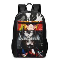 CAOI UUC Creepypasta 17" Classic Multifunctional High Capacity Backpack Computer Bag Black One Size