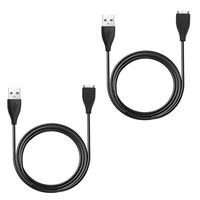 2Pcs Fitbit Surge Charger, EveShine [Extra Length] 3.3ft /1M Replacement USB Charging Cable for Fitbit Surge Bracelet Wristband Super Watch Smart Watch
