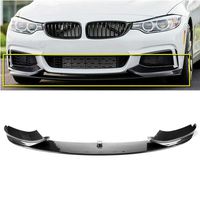 MotorFansClub Front Bumper Lip M Sport for BMW F32 F36 F33 4 Series 2014-2018 Splitter Trim Protection Spoiler, Carbon Fiber