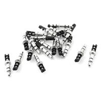 uxcell 3.5mm Stereo Male Repair Audio Headphone Jack Solder Connector Black 20pcs