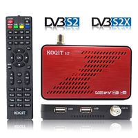 Koqit Free to Air DVB-S2X DVB-S2 FTA Satellite Receiver Galaxy 19 Clear TV Tuner Satellite TV Receiver Mini Digital Tv Box Sat Decoder USB WiFi YouTube Recording to USB Media Player