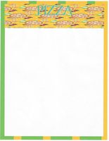Pizza Stationery Printer Paper 26 Sheets