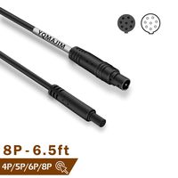 Dash Cam Backup Camera Extension Cord, 8 Pin 6.5 Ft Dash Cam Cord Car Dash Camera Rear View Camera Cord Wires(4P 6P 8P Dash Cam Cord Search YQMAJIM)