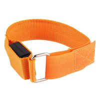 NEREIDS NET LED Night Sports Armband Flashing Arm Warmer Belt Bike Safety Reflective Strap (Orange)