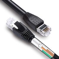 CAT8 Ethernet Cable DanYee 40Gbps 2000Mhz High Speed Gigabit SSTP LAN Network Internet Cables with RJ45 Gold Plated Connector for Use of Smart Office Smart Home System iOT Gaming Movie (65FT)