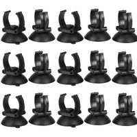 Xigeapg Aquarium Heater Suction Cups Suckers Clips 33Mm Dia Holders Clamps for Fish Tank Accessories,15 Pack Black