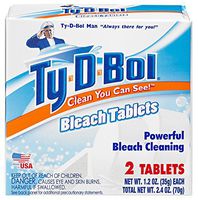 Ty-D-Bol in Tank Bleach Toilet Bowl Cleaner - Twin Pack