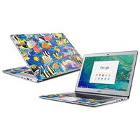MightySkins Skin Compatible with Acer Chromebook 15" (2018) - Tropical Fish | Protective, Durable, and Unique Vinyl Decal wrap Cover | Easy to Apply, Remove, and Change Styles | Made in The USA