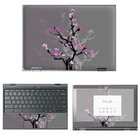 decalrus - Protective Decal Skin Floral Sticker for Lenovo 500E ChromeBook (11.6" Screen) case Cover wrap LEChromebook500E-174