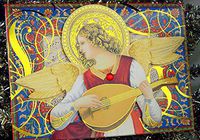 Punch Studio #64404 Christmas Greeting Cards, Angel Gabriel, Box of 12