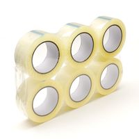 Clear Acrylic Packing Tape, 2 Inch Wide, 2.0mil Thickness, 110 Yard Per Roll [Pack of 6 Rolls]