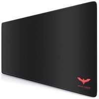 havit [30% Larger Large Gaming Mouse Pad (35.43 X 15.75X 0.12inch) Extended Ergonomic for Computers Thick Keyboard Mouse Mat Non-Slip Rubber Base Mousepad Black