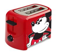 Disney DCM-21 Mickey Mouse 2 Slice Toaster, Red/Black, 1