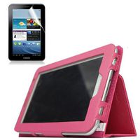 Aroko(TM) PU Leather Flip Case with Stand for 7-inch Samsung GALAXY Tab 2 P3100/P3110/ P3113/P6200 (samsung Tab 2 P3100/P3110, Blue+Y)