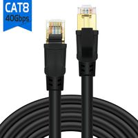 YixHG Cat8 Ethernet Cable 30ft, Internet Network Cord, 40Gbps 2000Mhz LAN Wires, High Speed SSTP LAN Cables with Gold Plated RJ45 Connector for Router, Modem, Gaming, Xbox