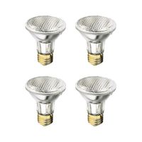 Xtricity PAR20 Halogen Flood Light 50 Watt, Dimmable, 700 Lumens, E26 Medium Base, 120 Volt, 2700K - Soft White (Pack of 4)