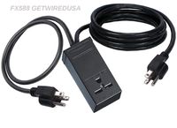 110/125V to 220/250V Power Adapter, Electric Converter, 6-30R Female Receptacle To 5-15P 3-Prong Male Plug. NEMA FX588 by getwiredusa