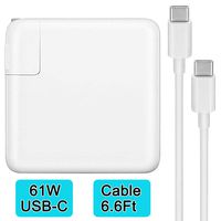 Replacement Charger for MacBook Pro, 61W USB-C to USB-C Ac Adapter Power Charger for MacBook Pro 12 inch 13 inch