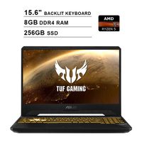 2019 Newest ASUS TUF 15.6 Inch FHD 1080p Gaming Laptop (AMD 4-Core Ryzen 5 3550H up to 3.7GHz, 8GB DDR4 RAM, 256GB SSD, NVIDIA GeForce GTX 1050, Backlit KB, Windows 10) (Black)