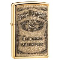 Personalized Jack Daniels Label Emblem - HP Brass Lighter - Free Engraving