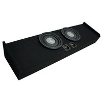 Compatible with 2009-2015 Ford F-150 Super Crew Truck Harmony F124 Dual 12" Sub Box Enclosure