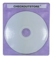 CheckOutStore (400) Premium CD Double-Sided Storage Plastic Sleeve (Purple)