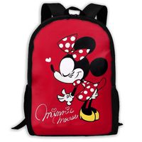CHLING Lightweight Backpack Briefcase Laptop Shoulder Bag Beautiful Minnie Mouse Classic Basic Water Resistant Daypack Bag