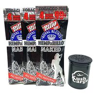 HEMPaRILLO Naked Unflavored Hemp Wraps with KC Pop Top (4 Packs)
