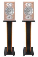 ROCKVILLE Pair 28" 2-Tone Speaker Stands for Polk Audio RTI A1 Bookshelf Speakers