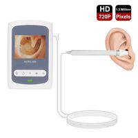 LCD Ear Otoscope, Giwil 1.3MP HD Ear Cleaning Endoscope Digital Ear Scope Inspection Camera with 6 Adjustable LED Lights and Earwax Cleaning Tool