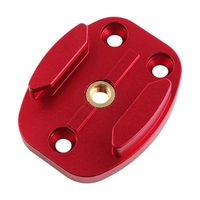 Camera Mount, for DJI OSMO 1/4 GoPro4 5 6 7 Converter Head OSMO Action Action 4K Camera 1/4 inch Thread Universal Mount (Red)