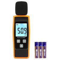 Digital Sound Meter, Customize Noise Value Alarm Sound Decibel Meter Backlit Sound Level Meter Measurement Instrument Audio Meter Measuring 30 to 130 dBA Accuracy 1.5dBA
