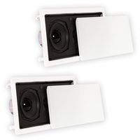 Theater Solutions TSLCR5 in Wall Speakers Home Theater Surround 2 Speaker Set