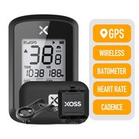 XOSS G+ GPS Cycling Computer Wireless Cadence Heart Rate Bike Speedometer Odometer Cycling Tracker Waterproof Road Bike MTB Bicycle Bluetooth ANT+