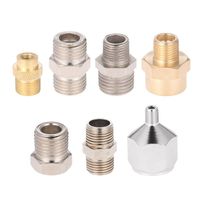 KKmoon Professional 7pcs Airbrush Adaptor Kit Fitting Connector Set for Compressor & Airbrush Hose
