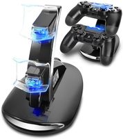 Musou Dual USB Charging Charger Docking Station Stand for Playstation 4 PS4 / PS4 Pro / PS4 Slim Controller