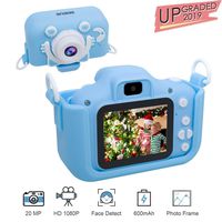 Kids Camera for Boys, Camera for Kids, Kids Digital Camera, Shockproof Children Video Camera Camcorder, 20MP HD 2" Screen Selfie Kid Camera for Age 3-14 Girls Boys Gifts Christmas Birthday Party, Blue
