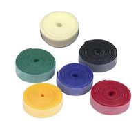 Reusable Multi-Purpose Fastening Tape Cable Ties， Fastening Tape， Nylon Strip Wire and Cable Storage Manager ，(6 Rolls of 6 Colors)