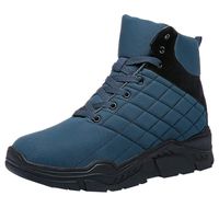for Shoes,AIMTOPPY Casual Men's Outdoor Winter Plus Velvet Anti-Skid High-Top Motorcycle Boots