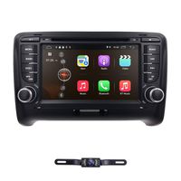 hizpo 7 Inch Android 9.0 Double Din Car Stereo Radio DVD Player for Audi TT MK2 2006-2014 Support Steering Wheel Control GPS Navigation Mirrorlink Bluetooth + Optional Digital TV DVR OBD2