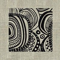 Ethnic Flower Grey Paper Luncheon Napkins 2x20pcs Abstract Floral Black Grey Pattern