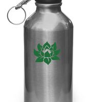 Yadda-Yadda Design Co. Lotus Flower - Design 1 - Vinyl Decal for Water Bottle | Thermos Vinyl Decal Copyright Vinyl Decal Copyright (2" w x 2" h) (Color Choices) (Green)