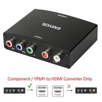 Easycel Component to HDMI Converter, 5RCA Component RGB YPbPr to HDMI Converter Supports 1080P Video Audio Converter Adapter for DVD PSP Xbox 360 PS2 Nintendo NGC to New HDTV Monitor or Projector