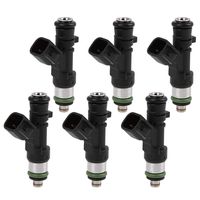 X AUTOHAUX 6Pcs 0280158028 Fuel Injectors 4 Holes Fit for 2005-2010 Dodge Chrysler 2.7L/3.5L /4.0L 4591986AA